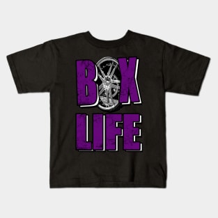 Box Life Purple Kids T-Shirt